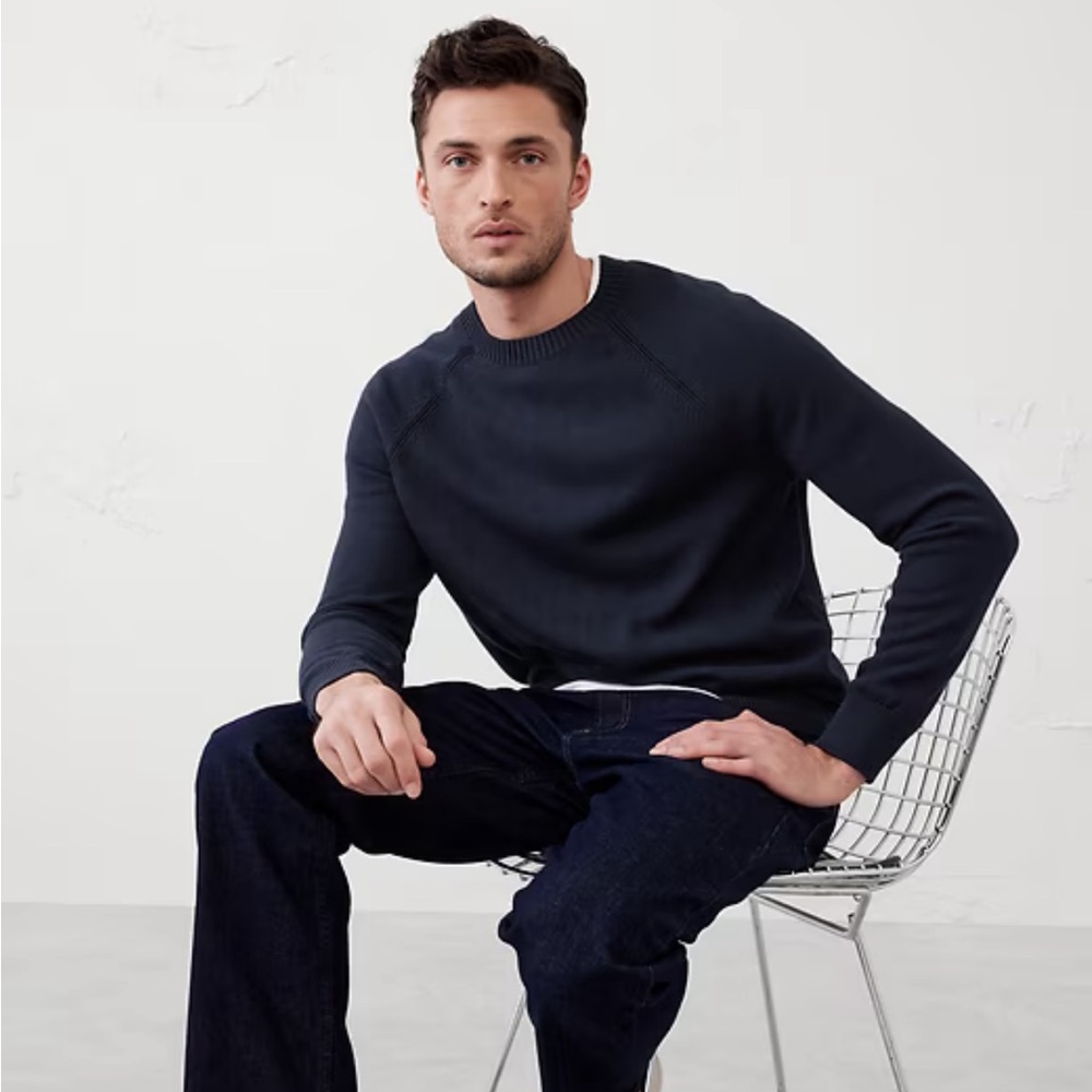 Banana Republic SOFT CREW-NECK SWEATER (Eco) XL